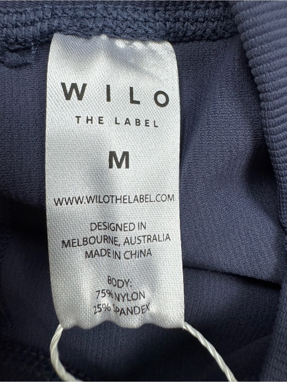 New WILO The Label Base Ribbed Leggings Size Medium lavender - Picture 8 of 8
